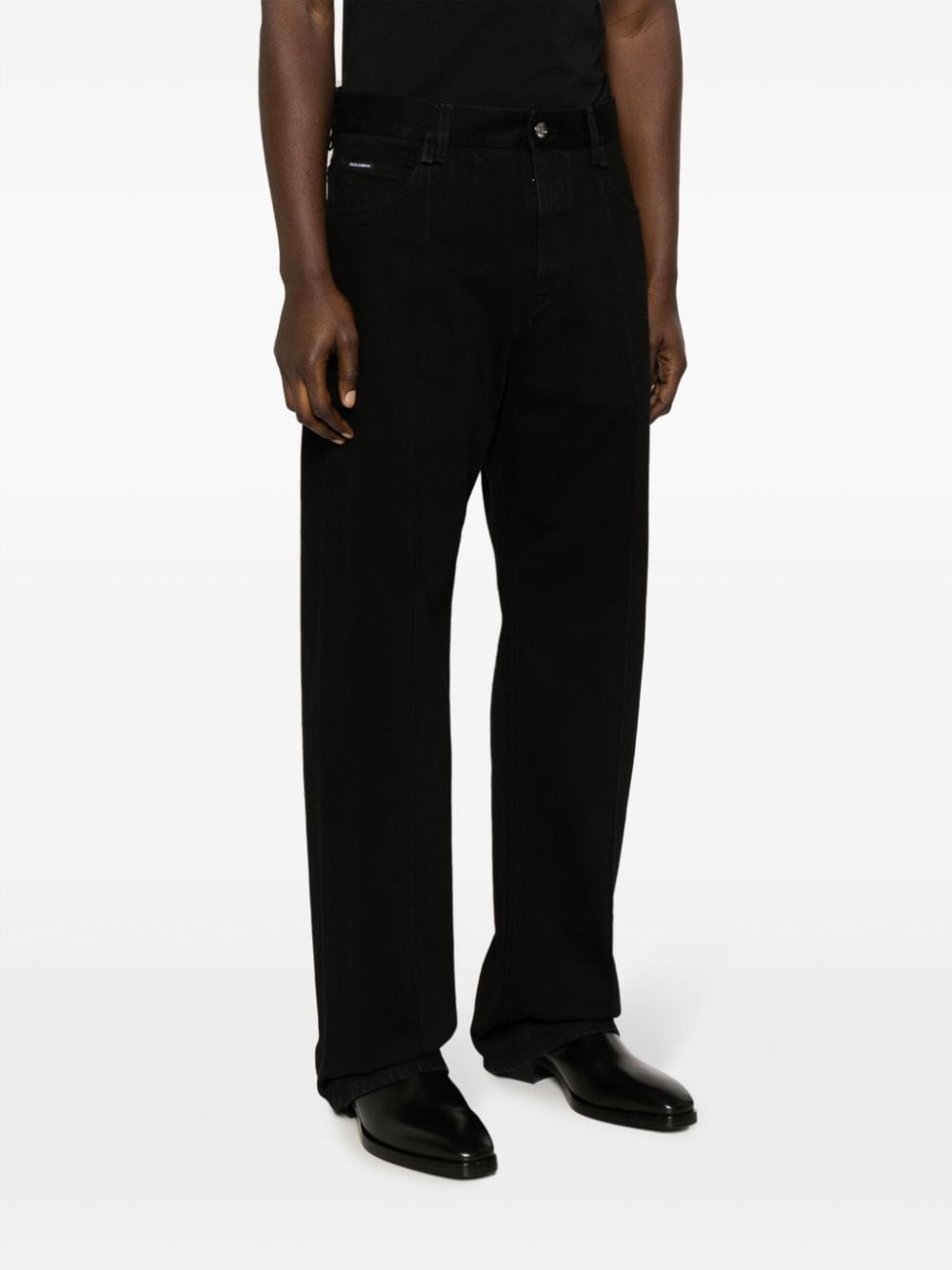 mid-rise straight-leg jeans - 3
