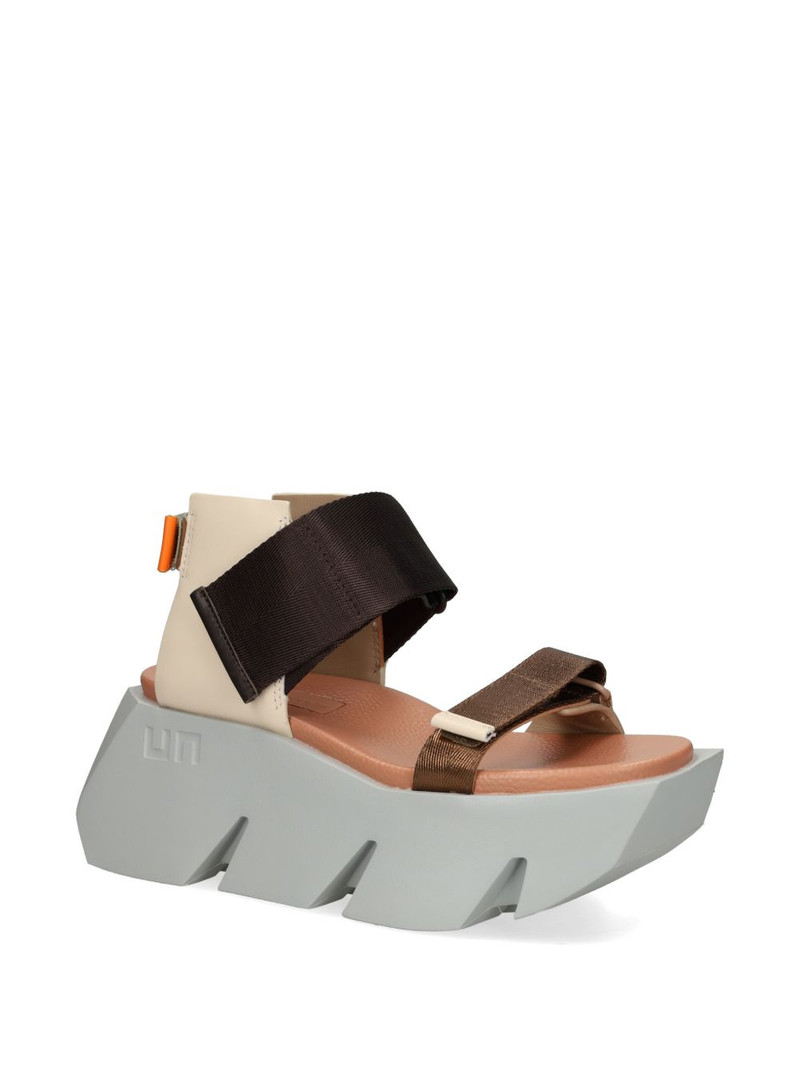 UNITED NUDE Bull Run panelled touch-strap sandals outlook