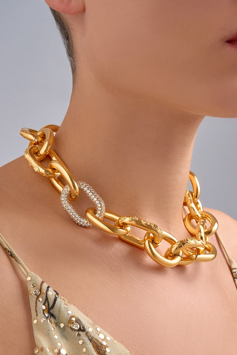 CAMILLA COSMIC CARTOUCHE NECKLACE outlook