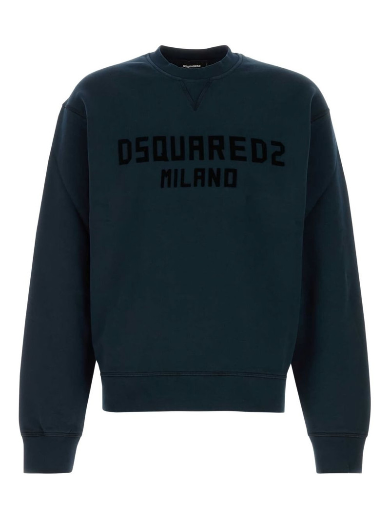 logo-embroidered sweatshirt 1