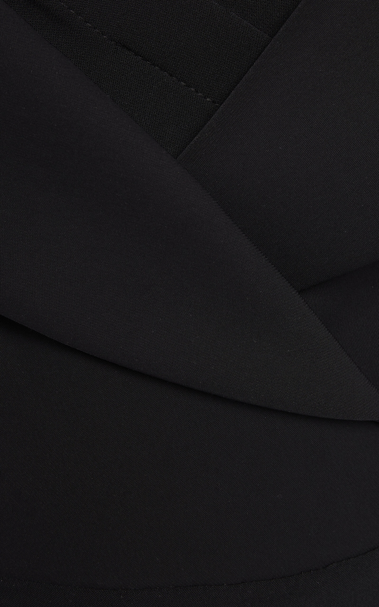 Tailored Off-The-Shoulder Crepe Bodysuit black - 7