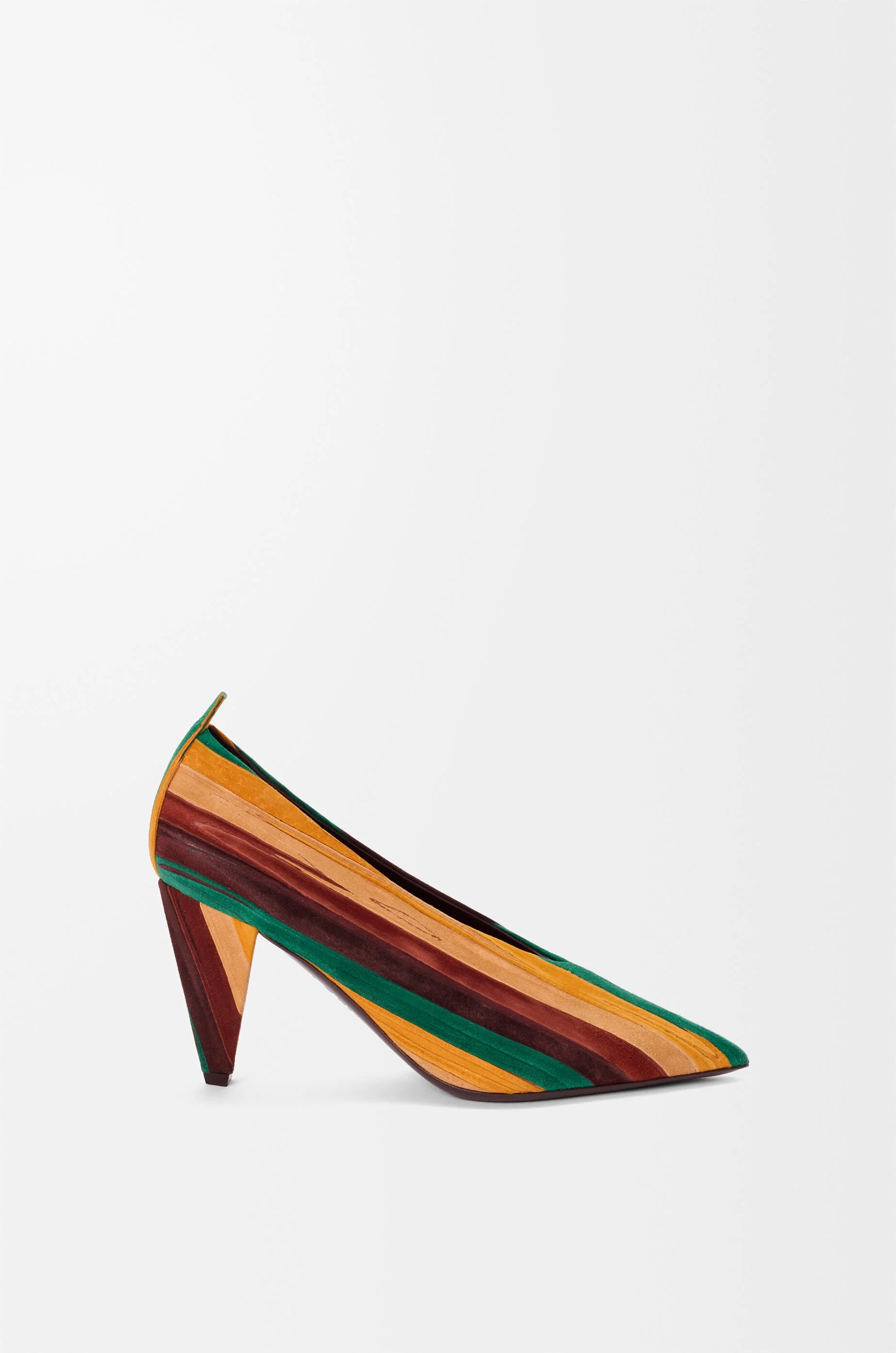 Origami Cubic pump in skived leather - 1