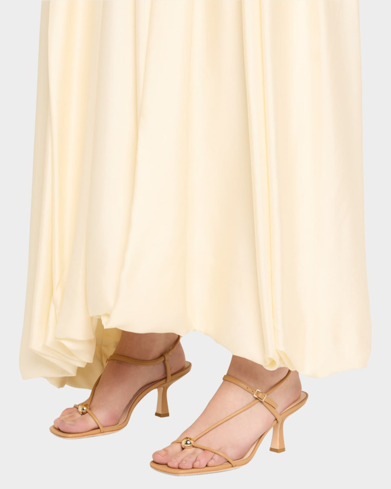 LOEFFLER RANDALL Triana Strappy Leather Dome Sandals outlook