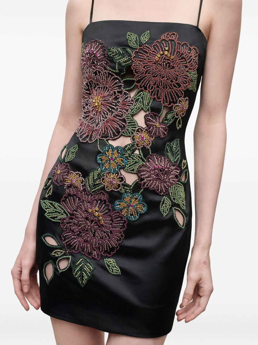 embroidered mini dress - 4