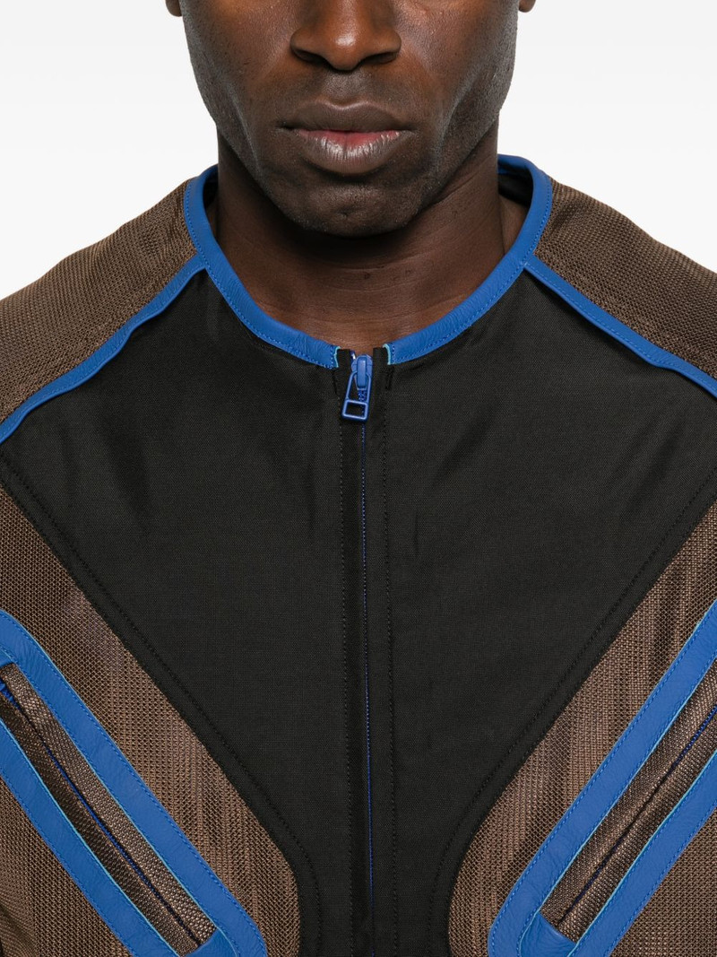 x Fox Lab zipped panelled moto jacket 5