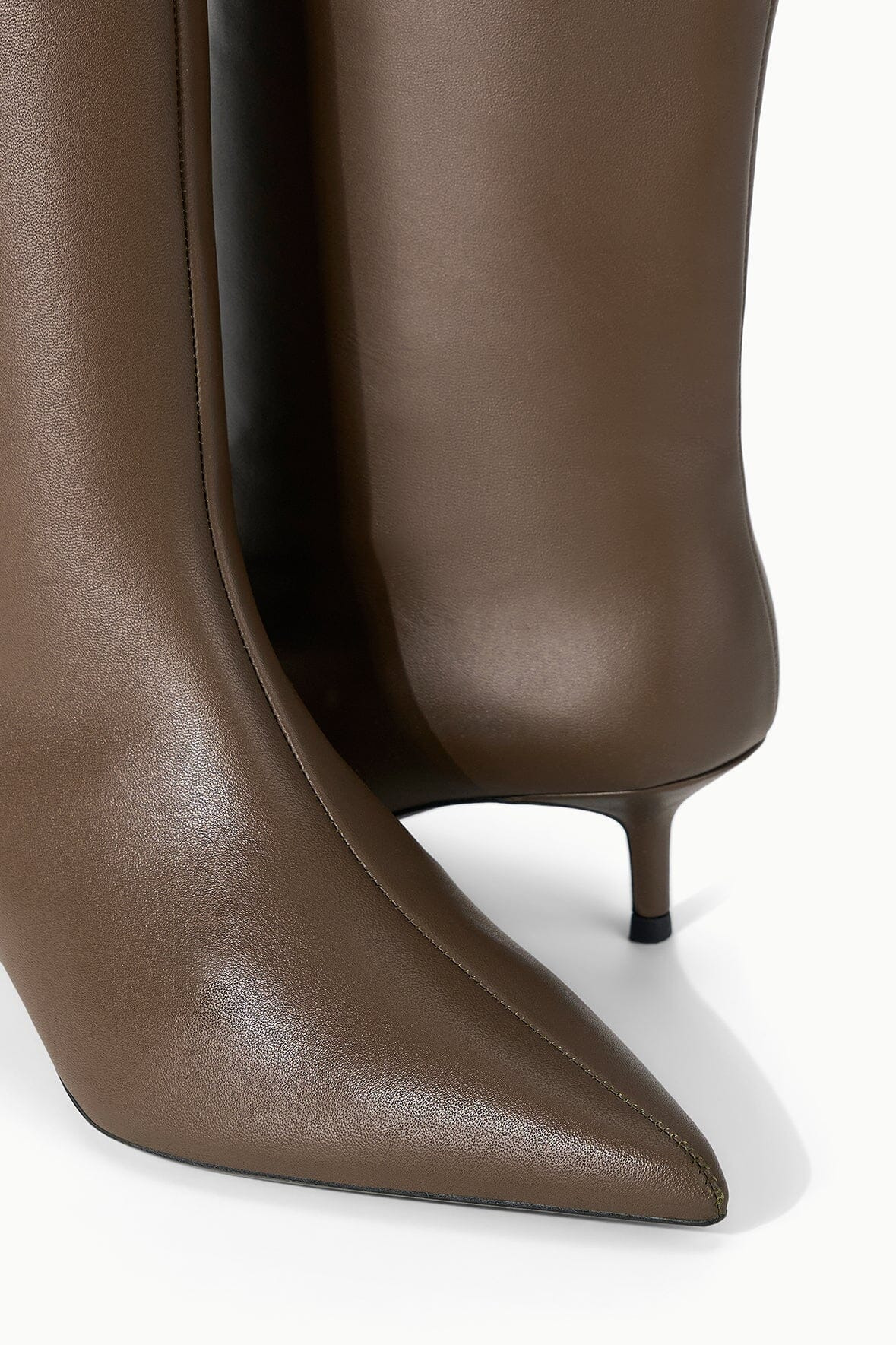 STAUD SEBASTIAN KITTEN HEEL BOOT TRUFFLE - 7
