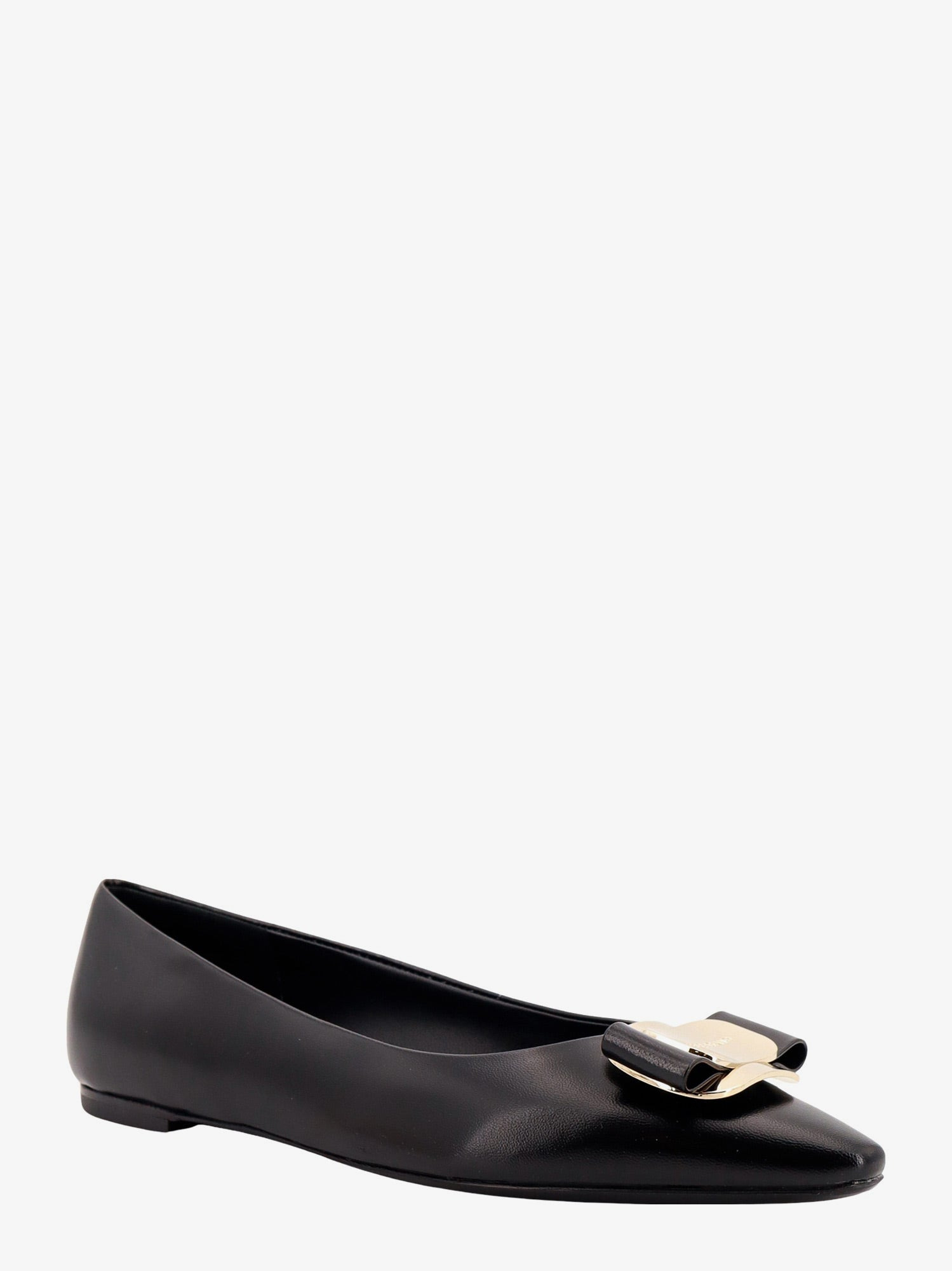 Leather Ballerinas With Iconic Vara Bow - 2