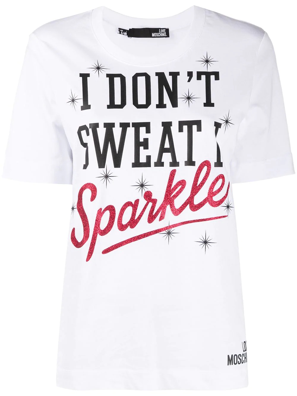 slogan-print cotton T-shirt - 1