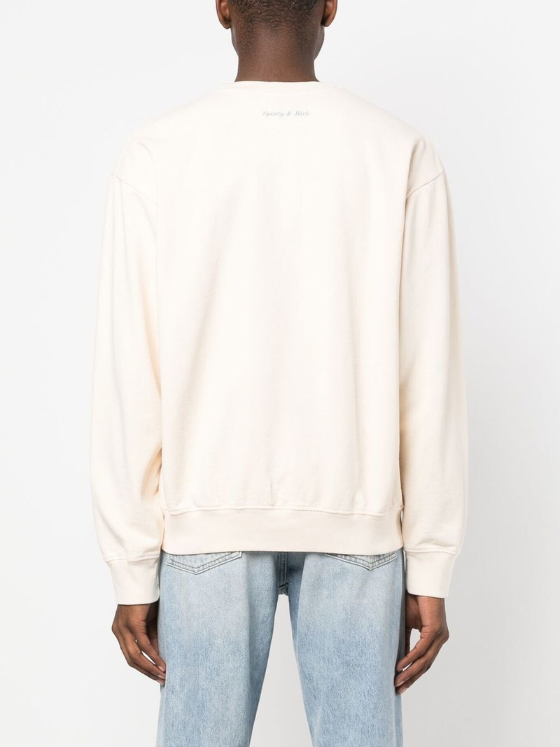 Wellness-appliquÃÂ© cotton sweatshirt 5