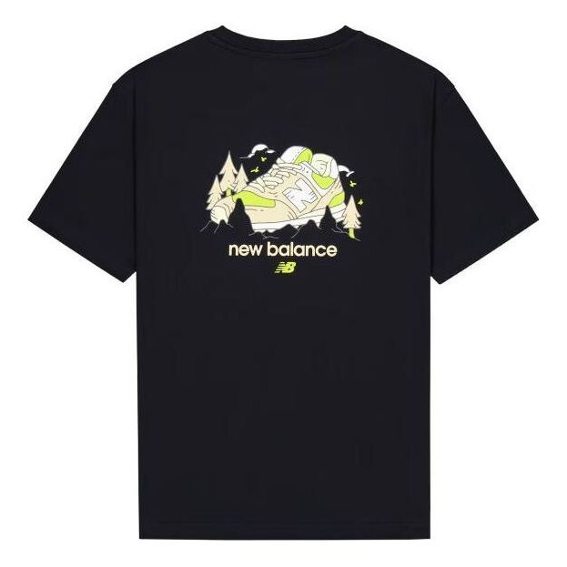 New Balance Shoe Graphic T-Shirt 'Black' AMT41362-BK - 2