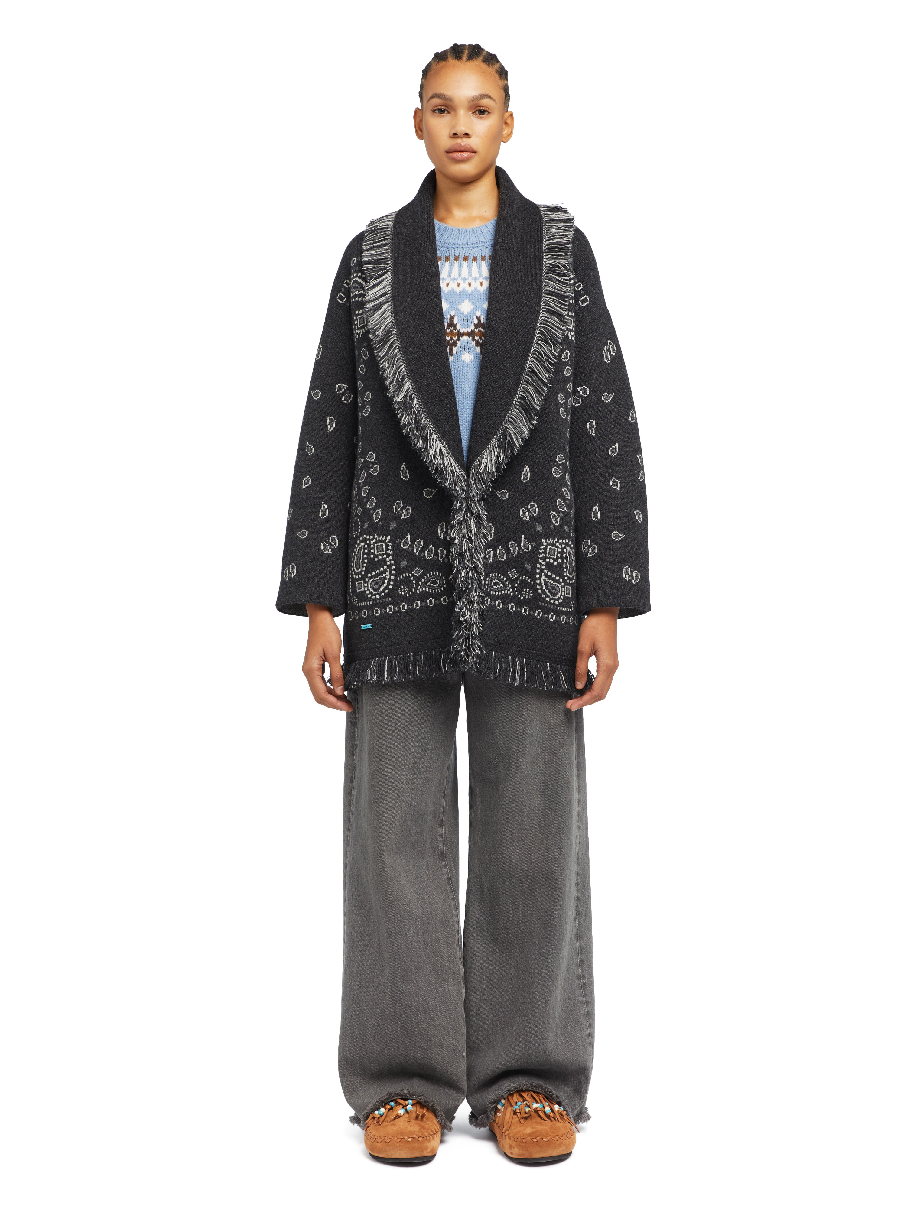 Bandana Jacquard Cardigan - 4