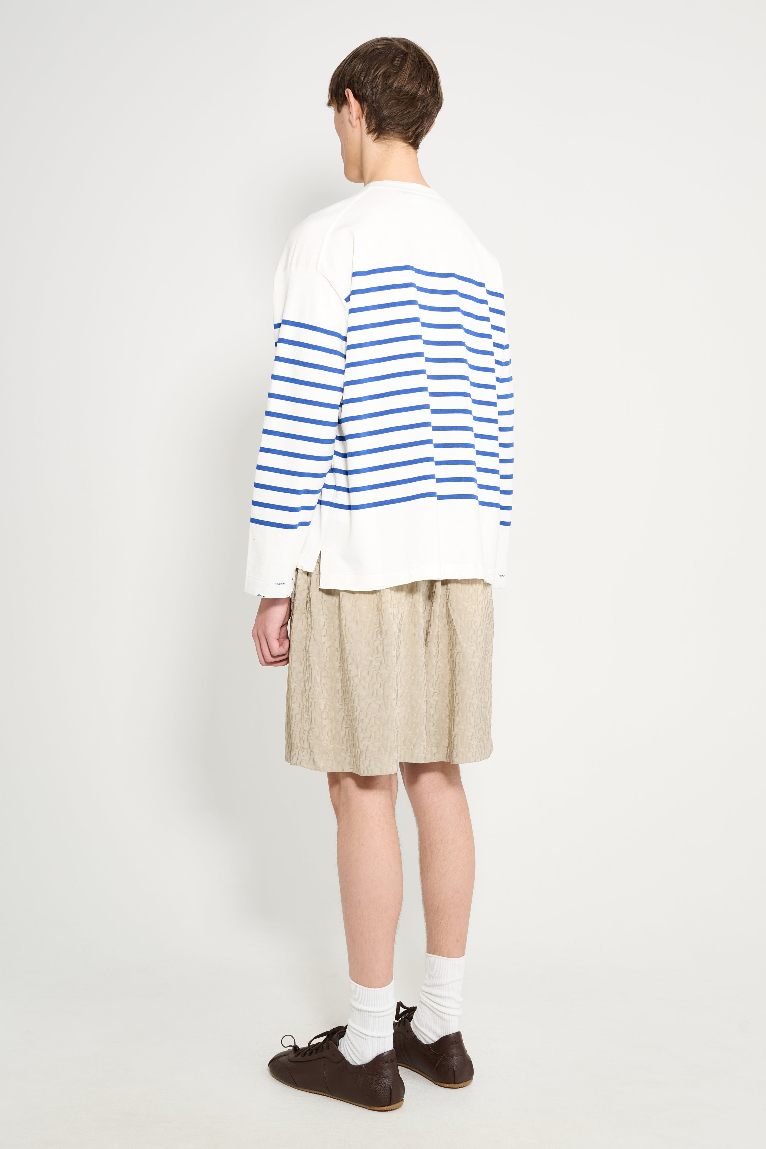 ACNE STUDIOS MONOGRAM SHORTS WARM GREY - 3