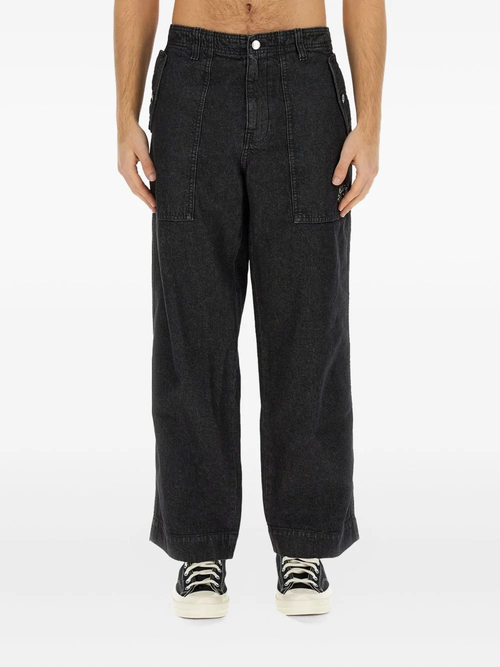 buttoned pocket jeans - 1