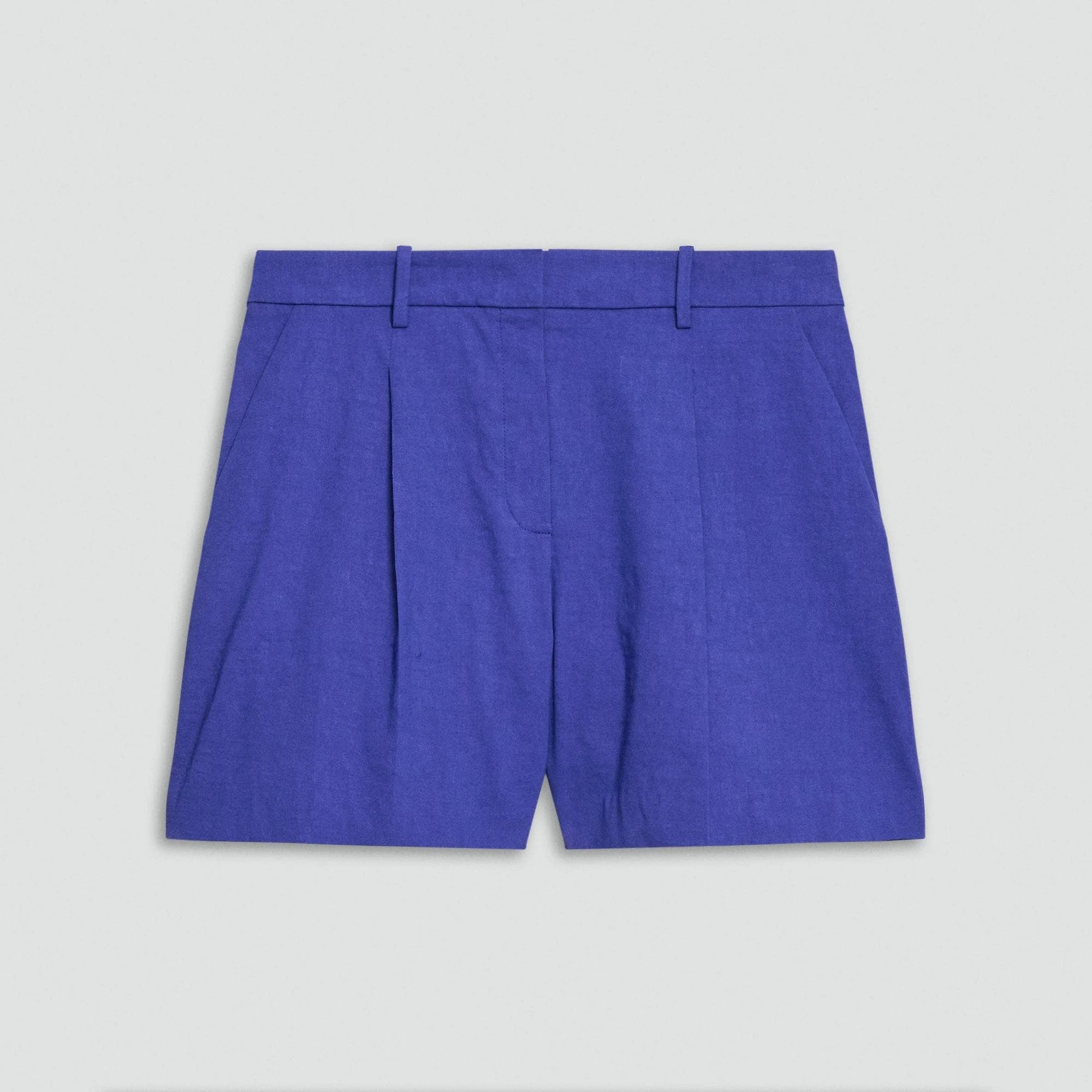 Fluid Pleat Short in Good Linen - 1