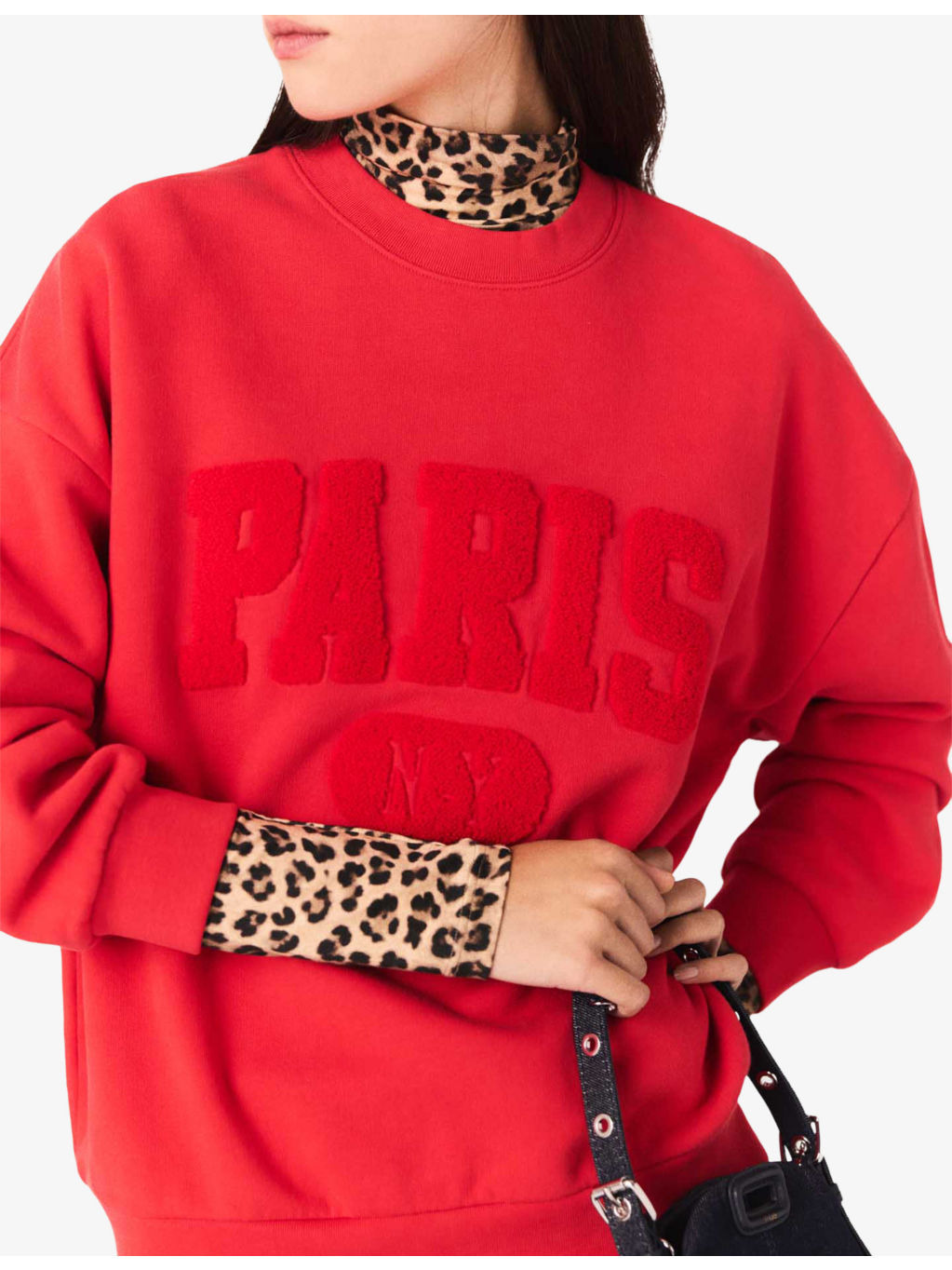 Paris Round-Neck Cotton Sweatshirt - 5