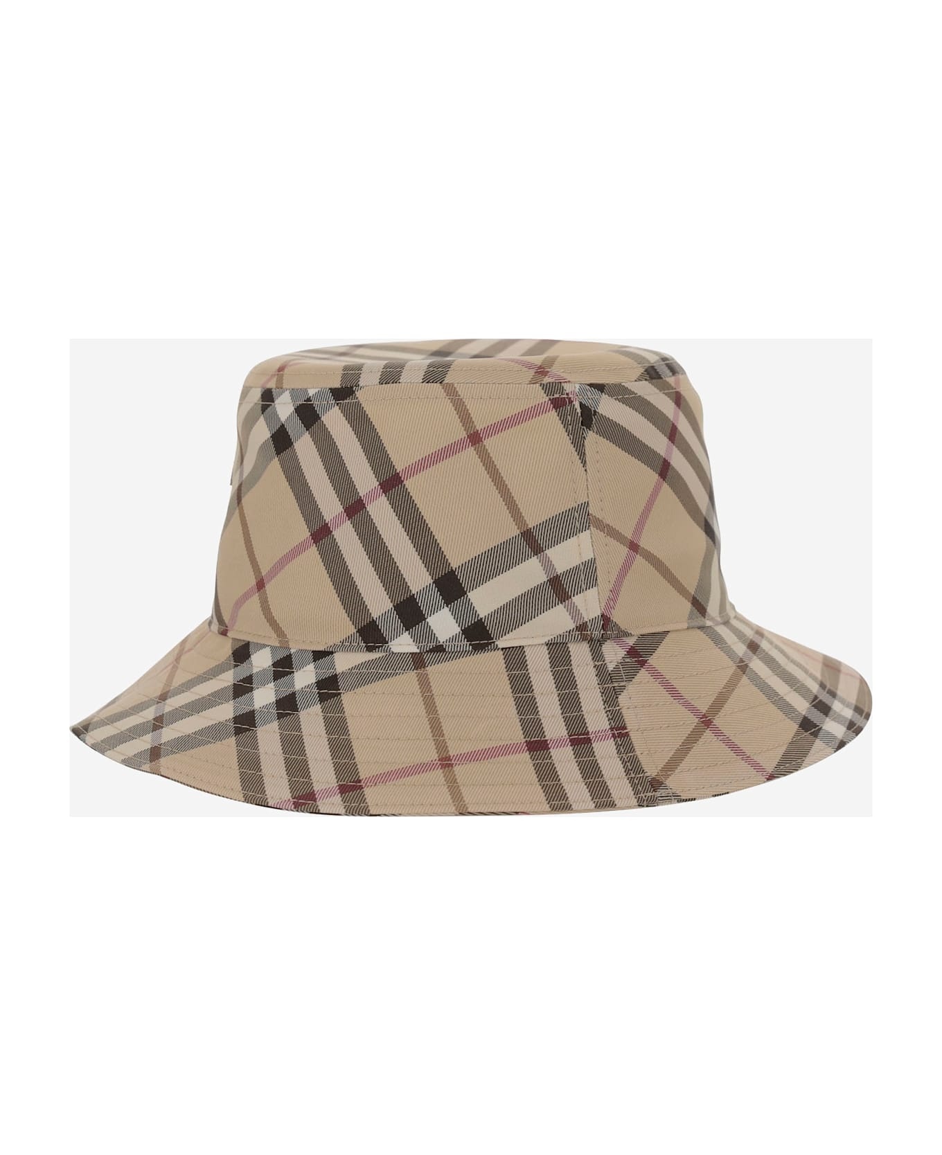 Bucket Hat With Check Pattern - 2