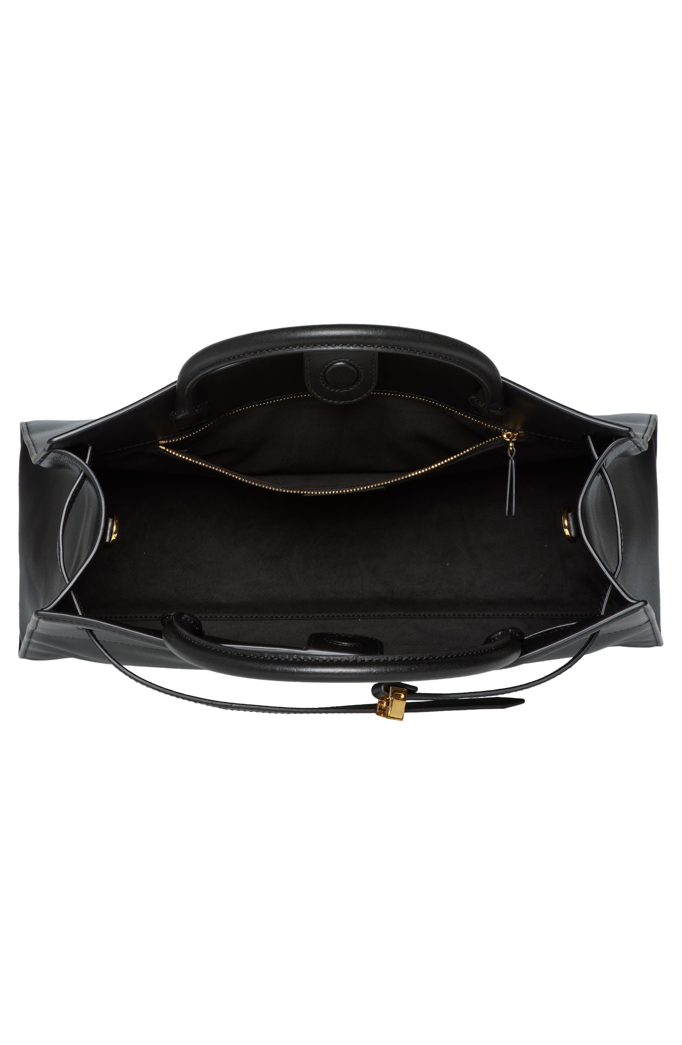 Veronica Beard Large Dash Leather Tote in Black at Nordstrom - 5