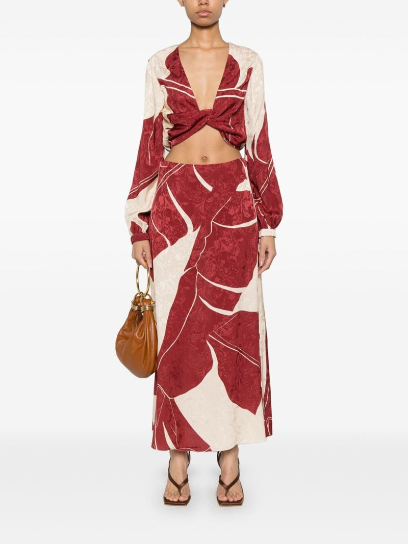 Johanna Ortiz Thoughtful Tecniques midi skirt outlook
