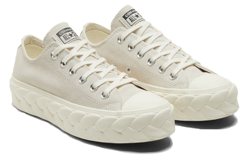 (WMNS) Converse Chuck Taylor All Star Platform Low 'Runway Cable - Egret' 568683C 3