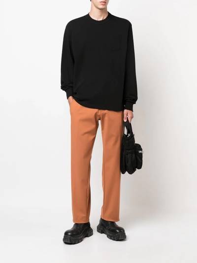 sacai long-sleeve patch-pocket T-shirt outlook