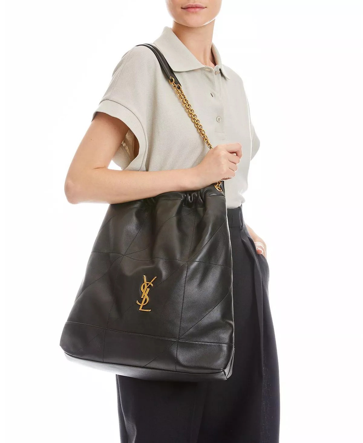 Jamie Large Pochon Shoulder Bag - 2
