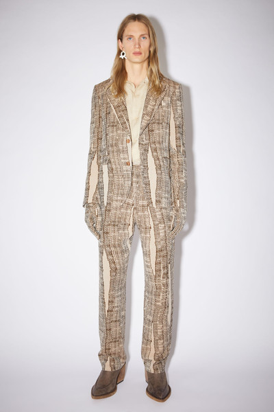 Acne Studios Logo suit trousers - Beige/brown outlook