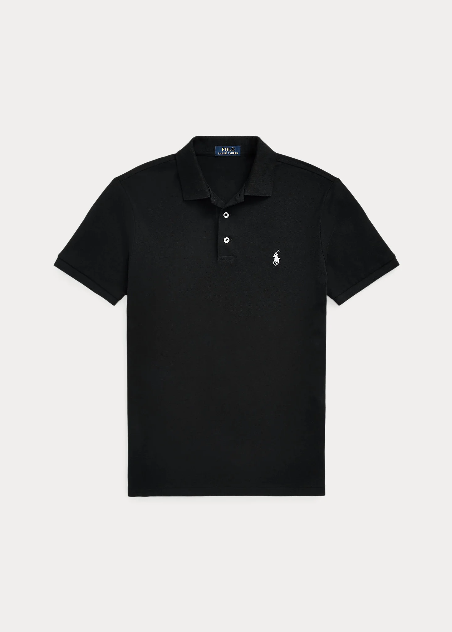 Custom Slim Fit Stretch Mesh Polo Shirt - 1