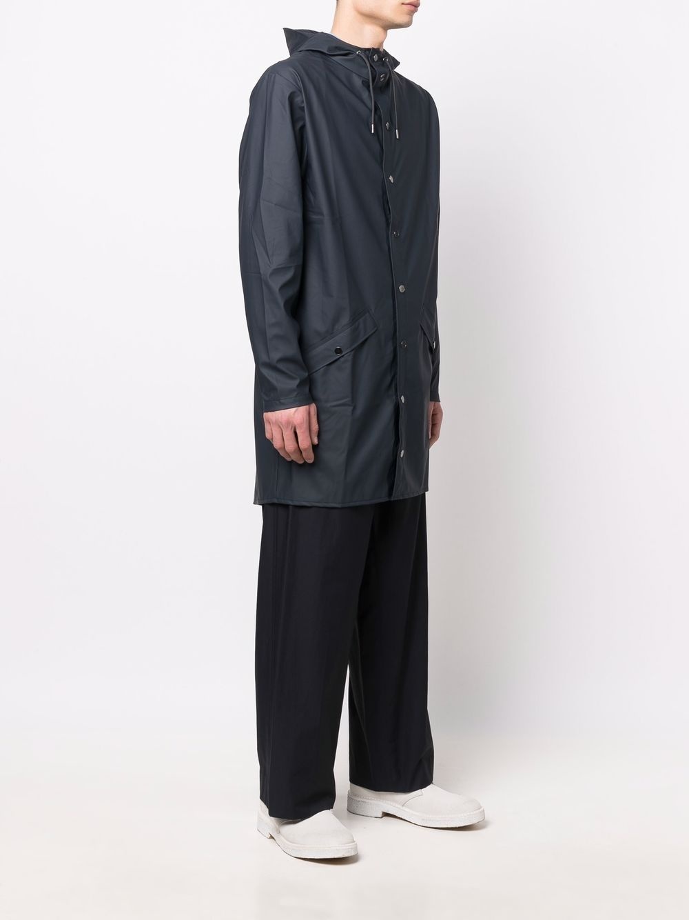 drawstring hooded coat - 4