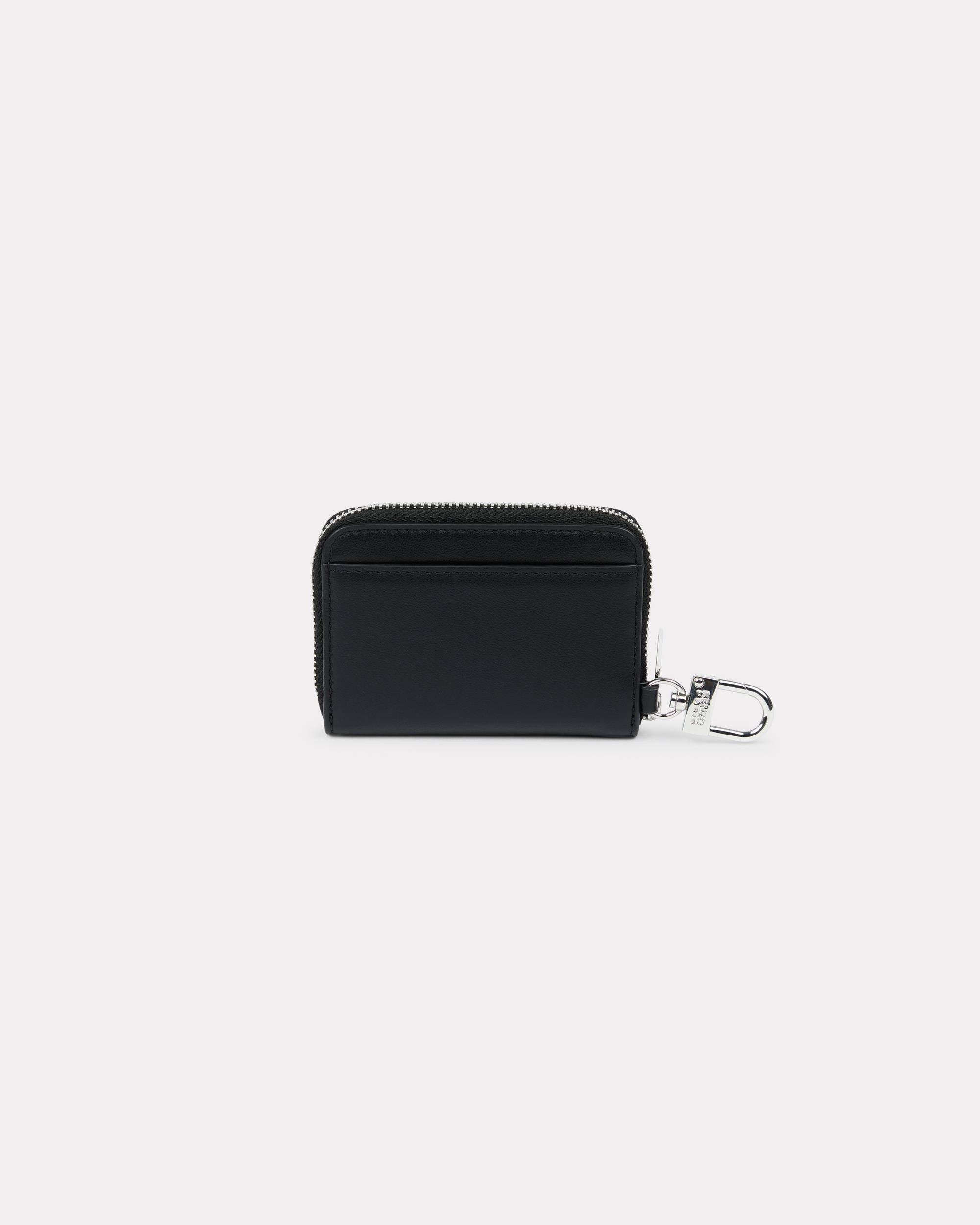 'KENZO Tab' key holder in leather - 2