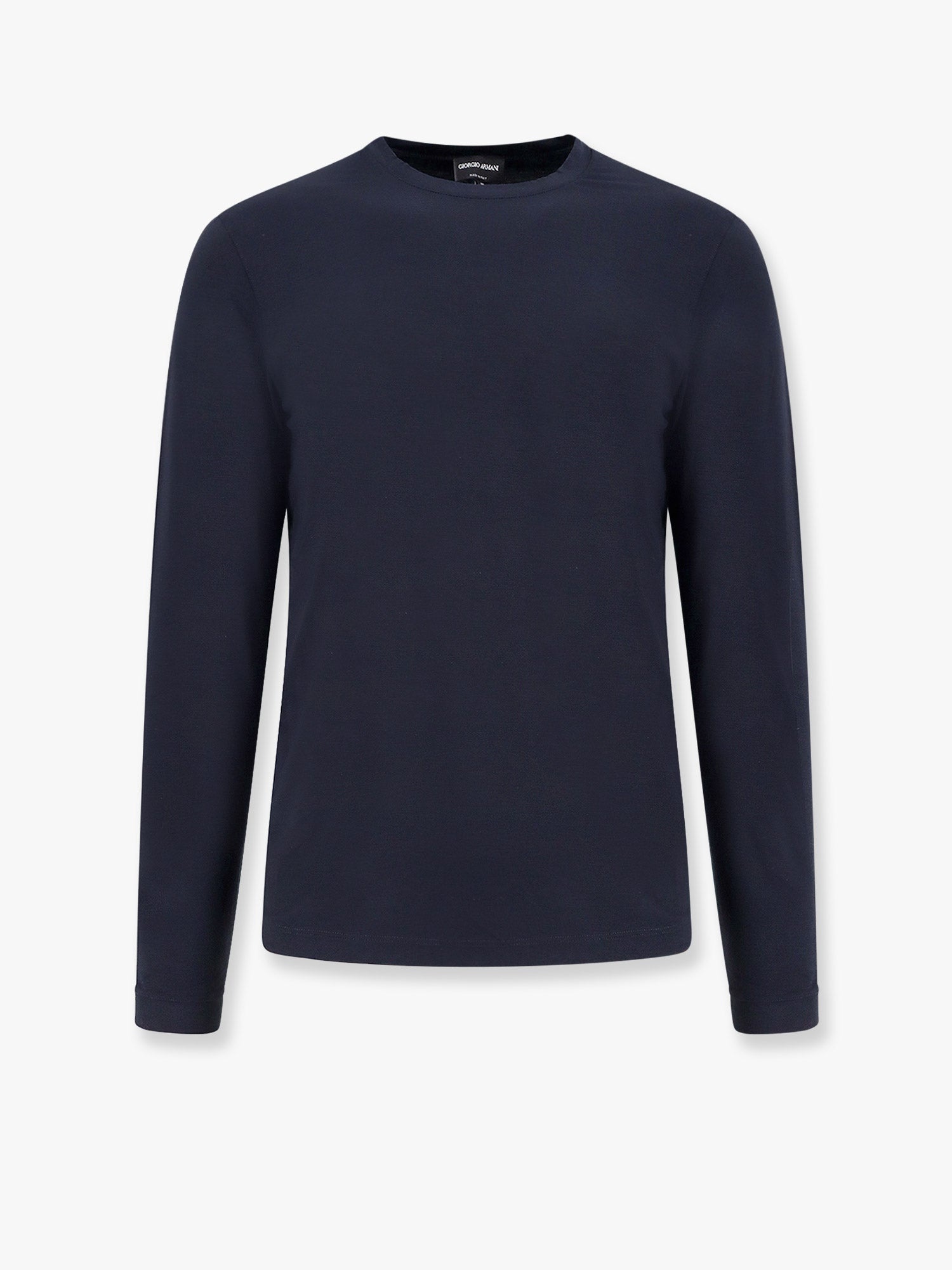 Tシャツ・カットソー GIORGIO ARMANI Men T Shirts 3GST51SJP4ZUBSG Blue Giorgio Armani logo-embroidered Cotton T-shirt | Blue | FARFETCH