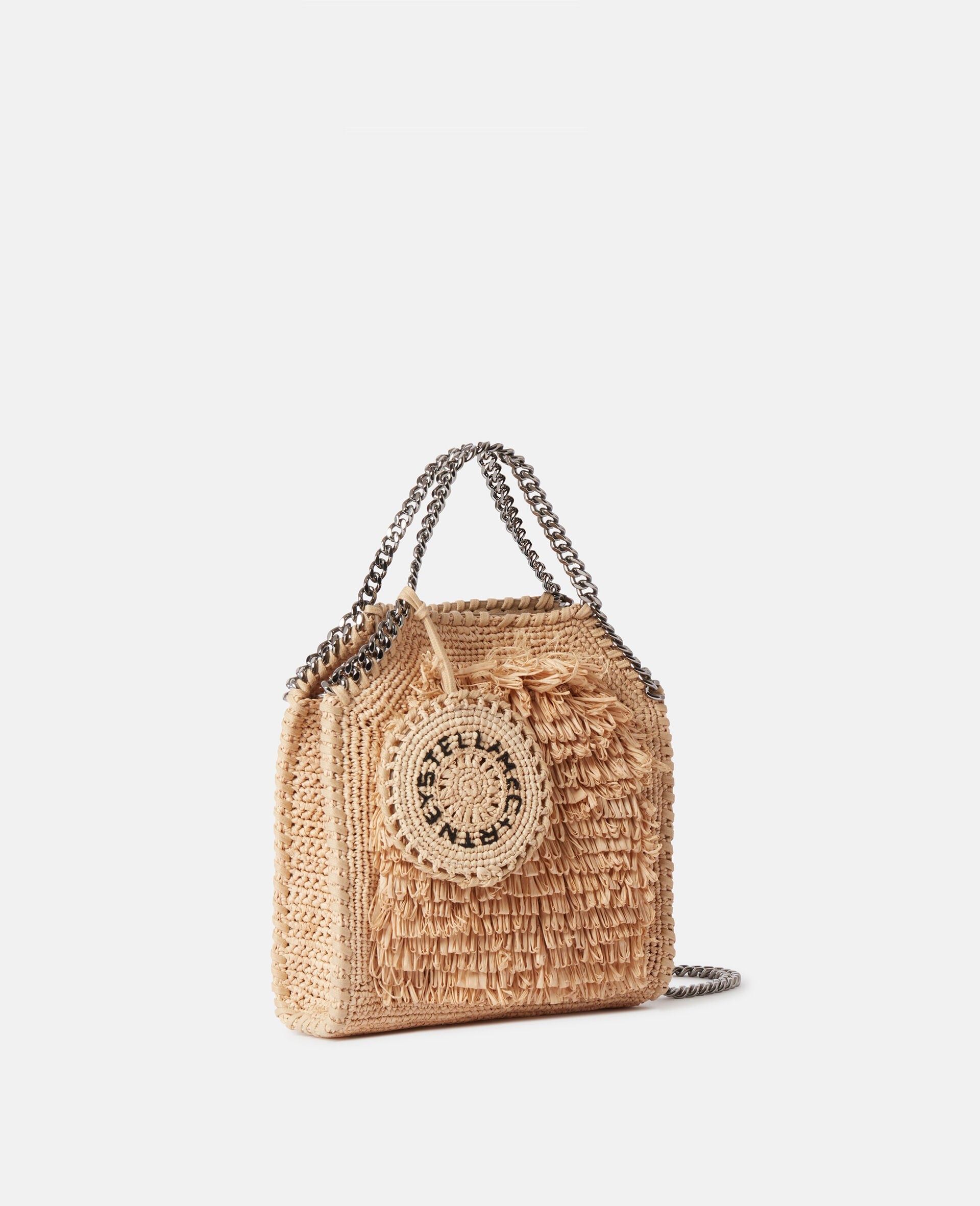 Falabella Raffia Tiny Tote Bag - 3