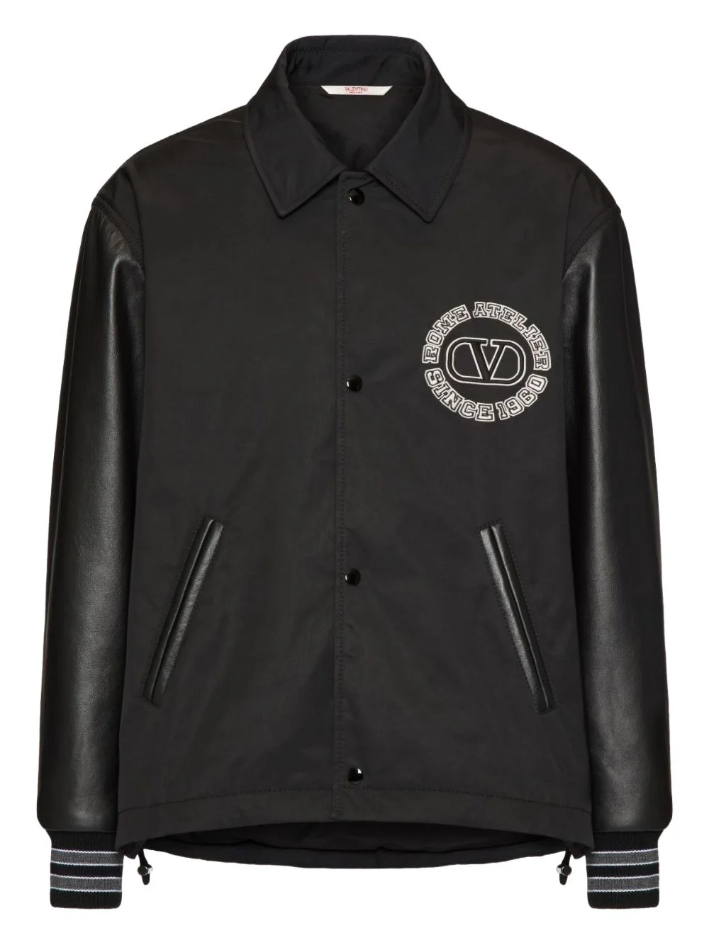 logo-patch varsity jacket - 1