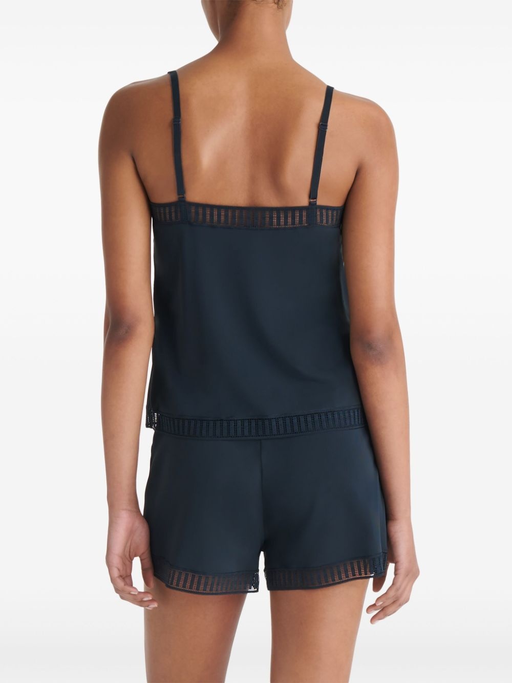 Sylvie Graphic lace-trim short - 5