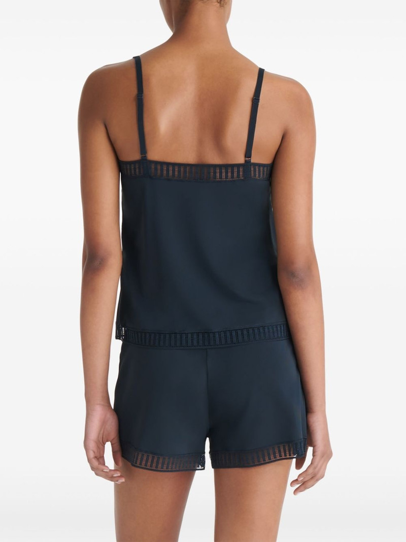 Sylvie Graphic lace-trim short 5