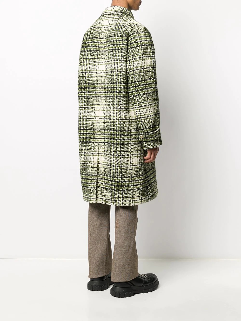 oversized check coat - 4