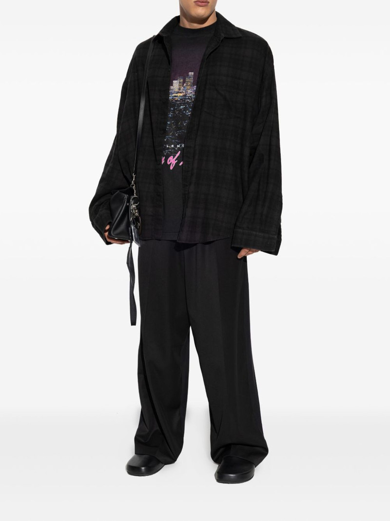 BALENCIAGA elasticated-waistband wool trousers outlook