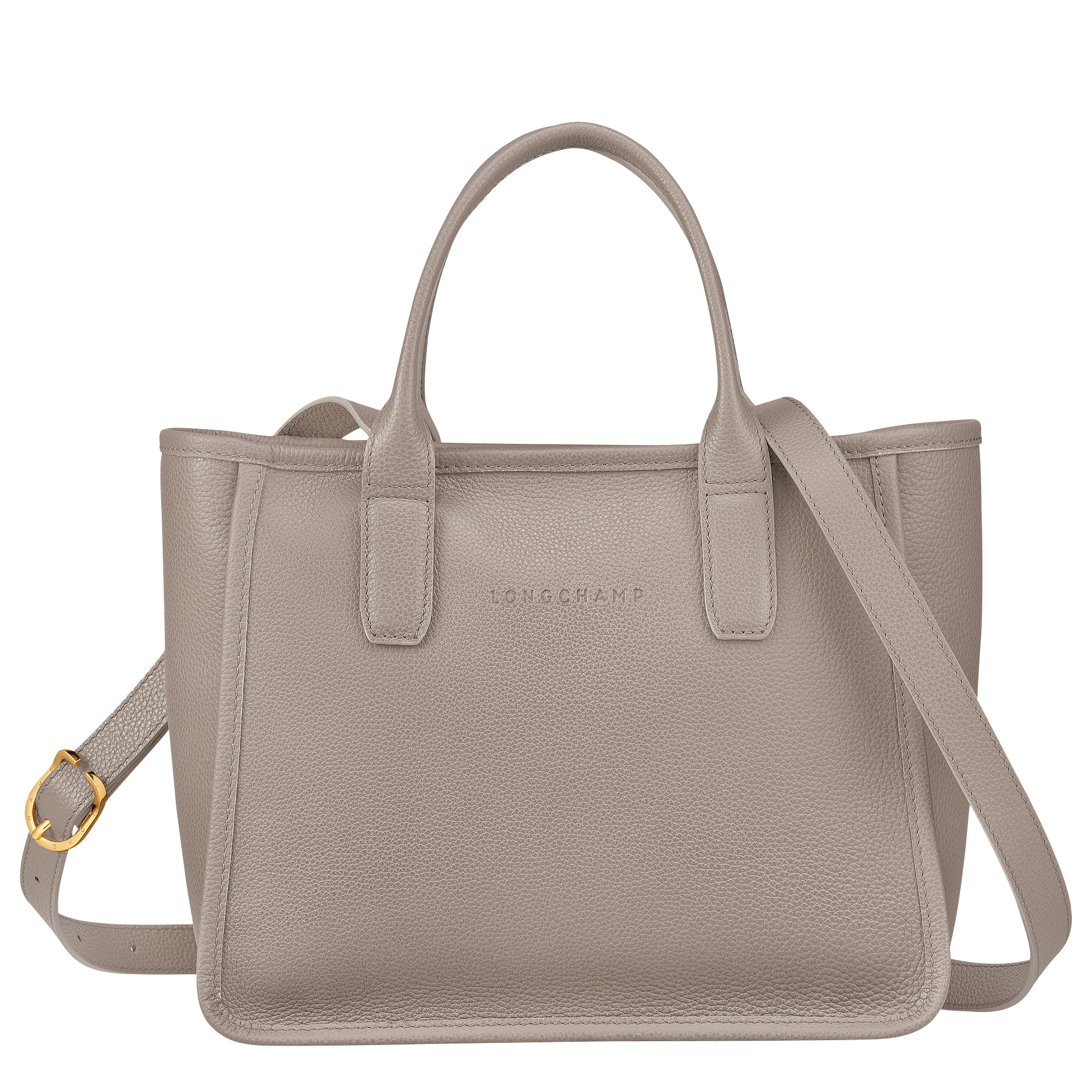 Longchamp Le Foulonné M Tote bag Turtledove - Leather | REVERSIBLE 