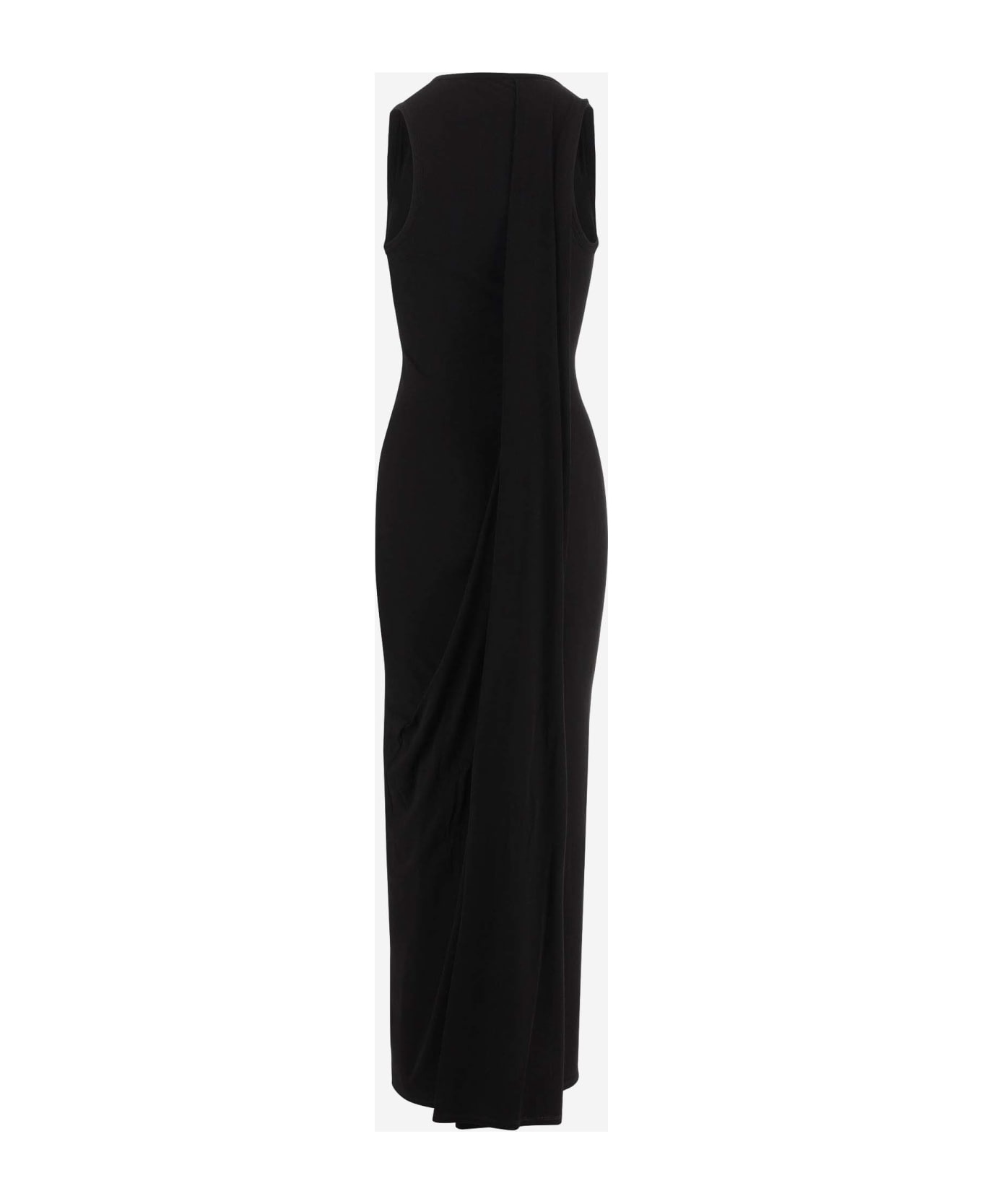 Stretch Viscose Long Dress - 2