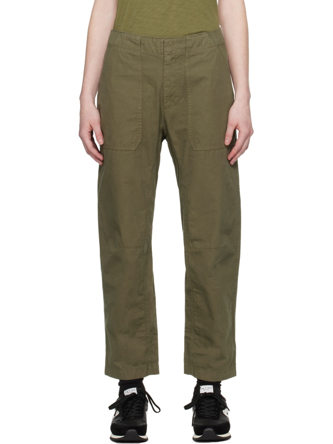 Khaki Leyton Trousers - 1