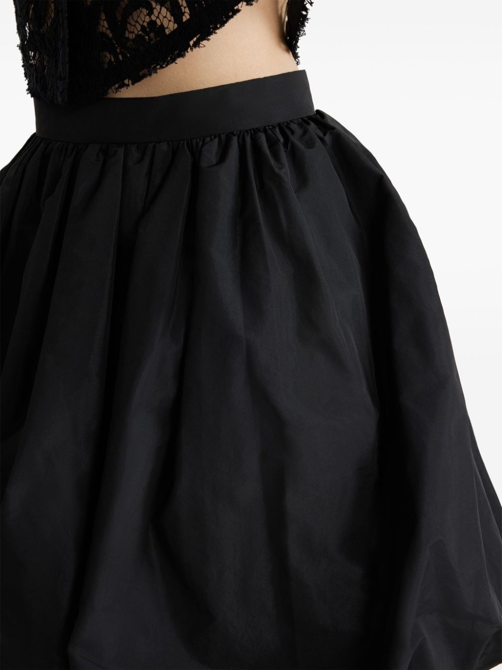 recycled-faille bubble mini skirt - 4