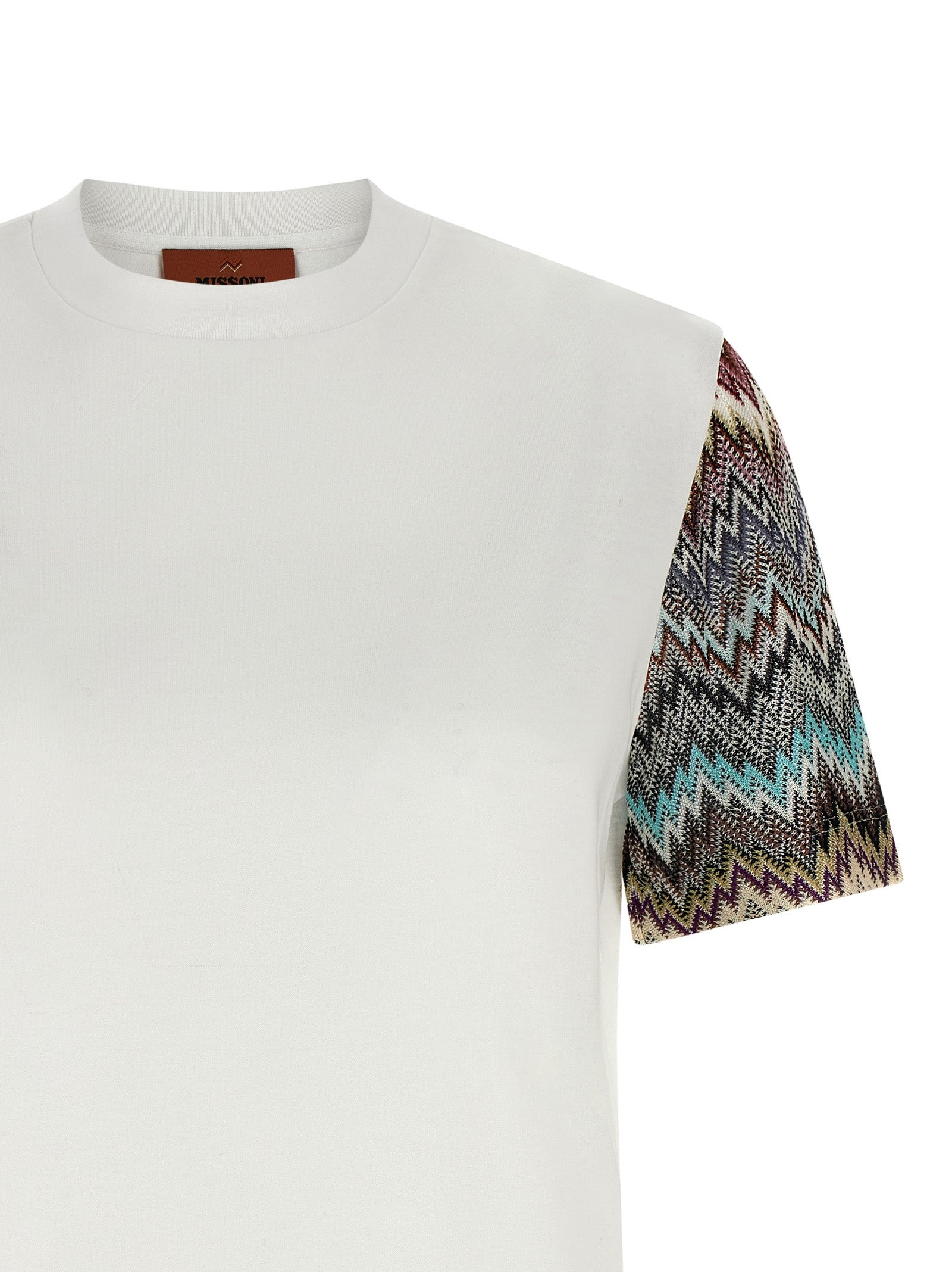 Snake Sleeve T-Shirt White - 3