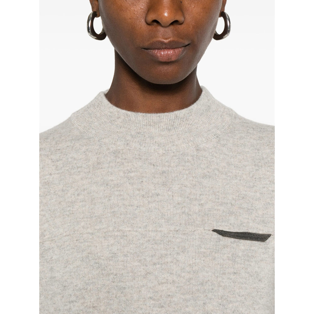 Brunello Cucinelli Grey Knitwear - Jumpers Women - 4
