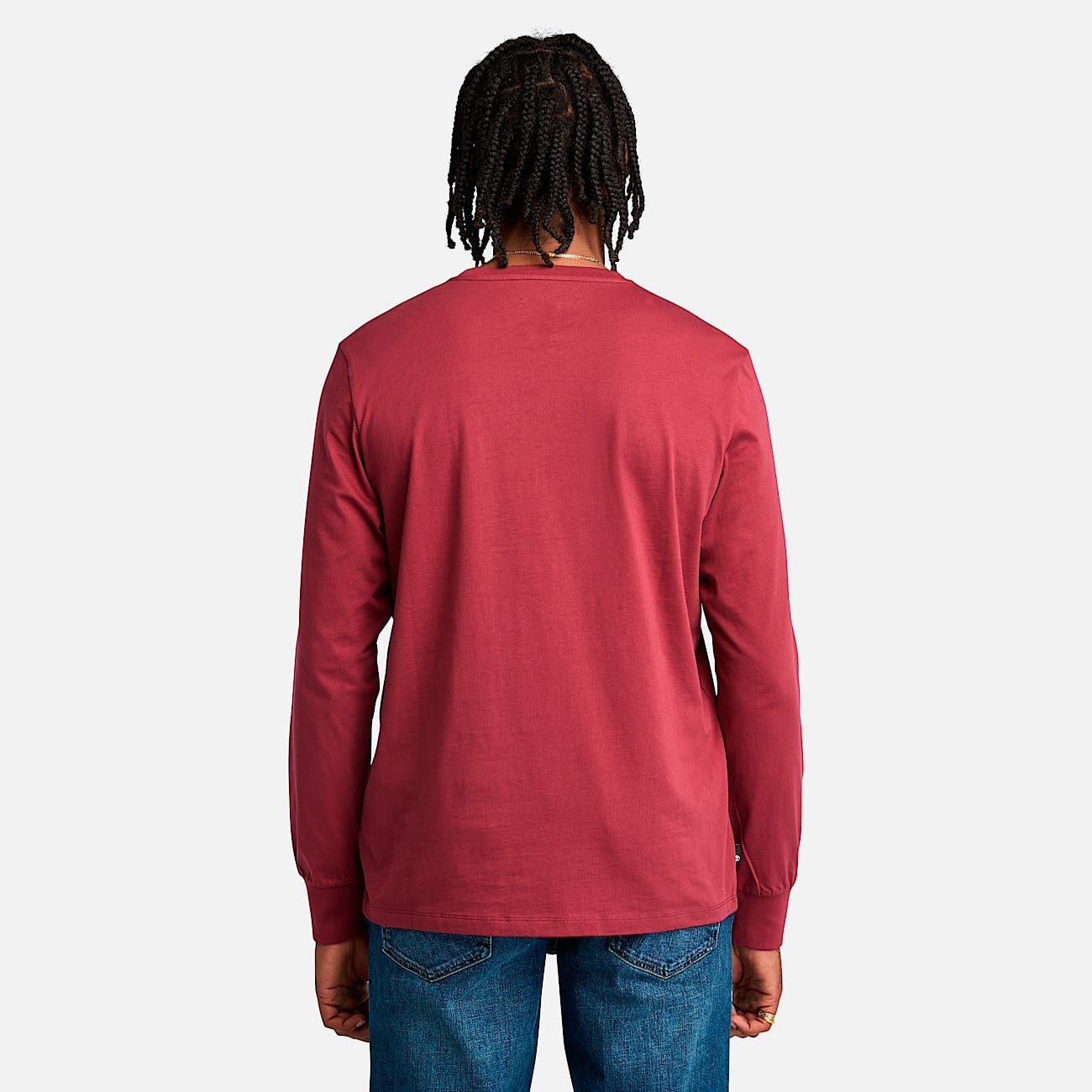Men's Stack Logo Colored Long Sleeve Tee - 5