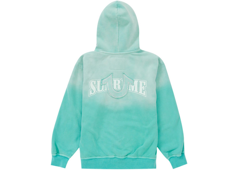 Supreme Supreme True Religion Zip Up Hooded Sweatshirt (FW22) Aqua outlook