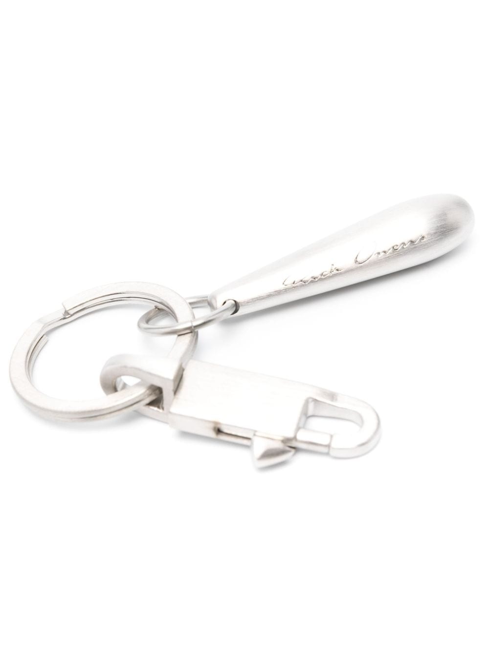 Teardrop logo-engraved keyring - 2