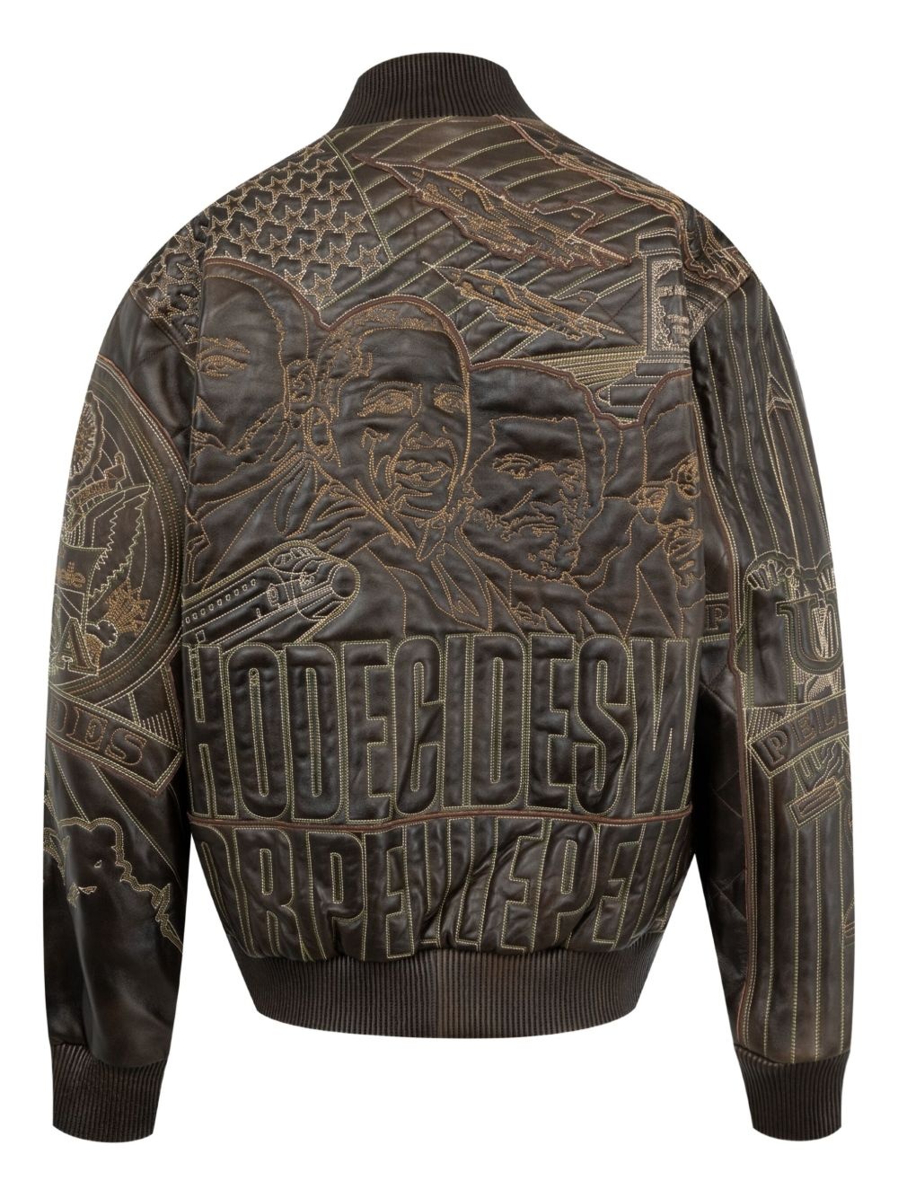 x PP Monument leather jacket - 2