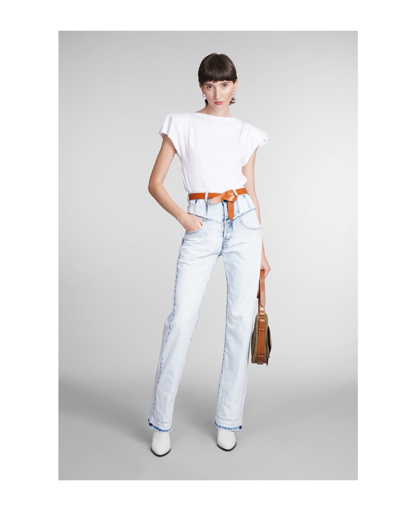 Noemie Frayed Edge Straight Leg Jeans - 2
