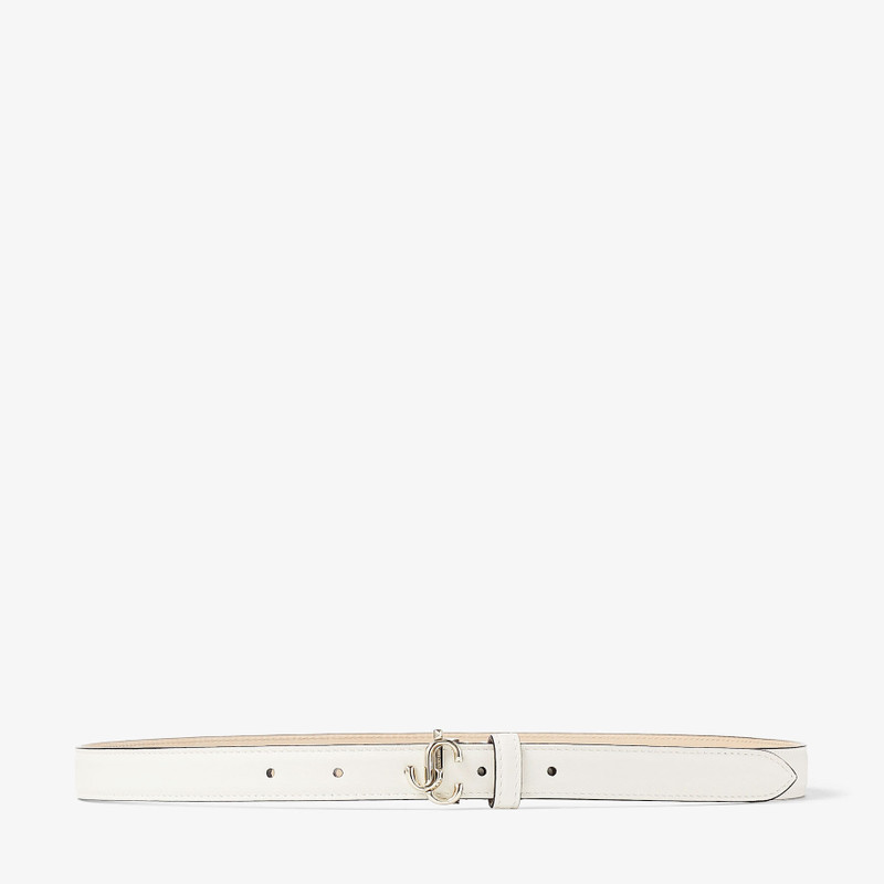 Mini Helina Latte Smooth Leather Mini Belt 1