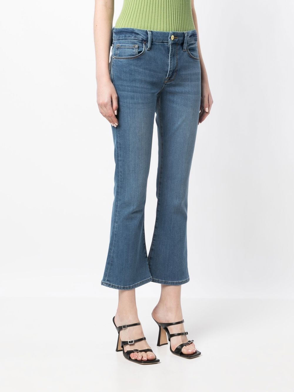 low-rise flared jeans - 3
