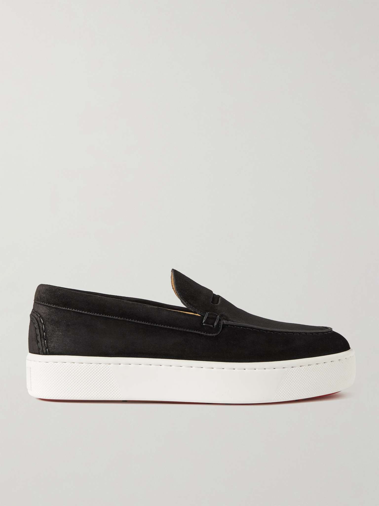 CHRISTIAN LOUBOUTIN Paqueboat スエード ペニーローファー CHRISTIAN LOUBOUTIN Paqueboat スエード ペニーローファー